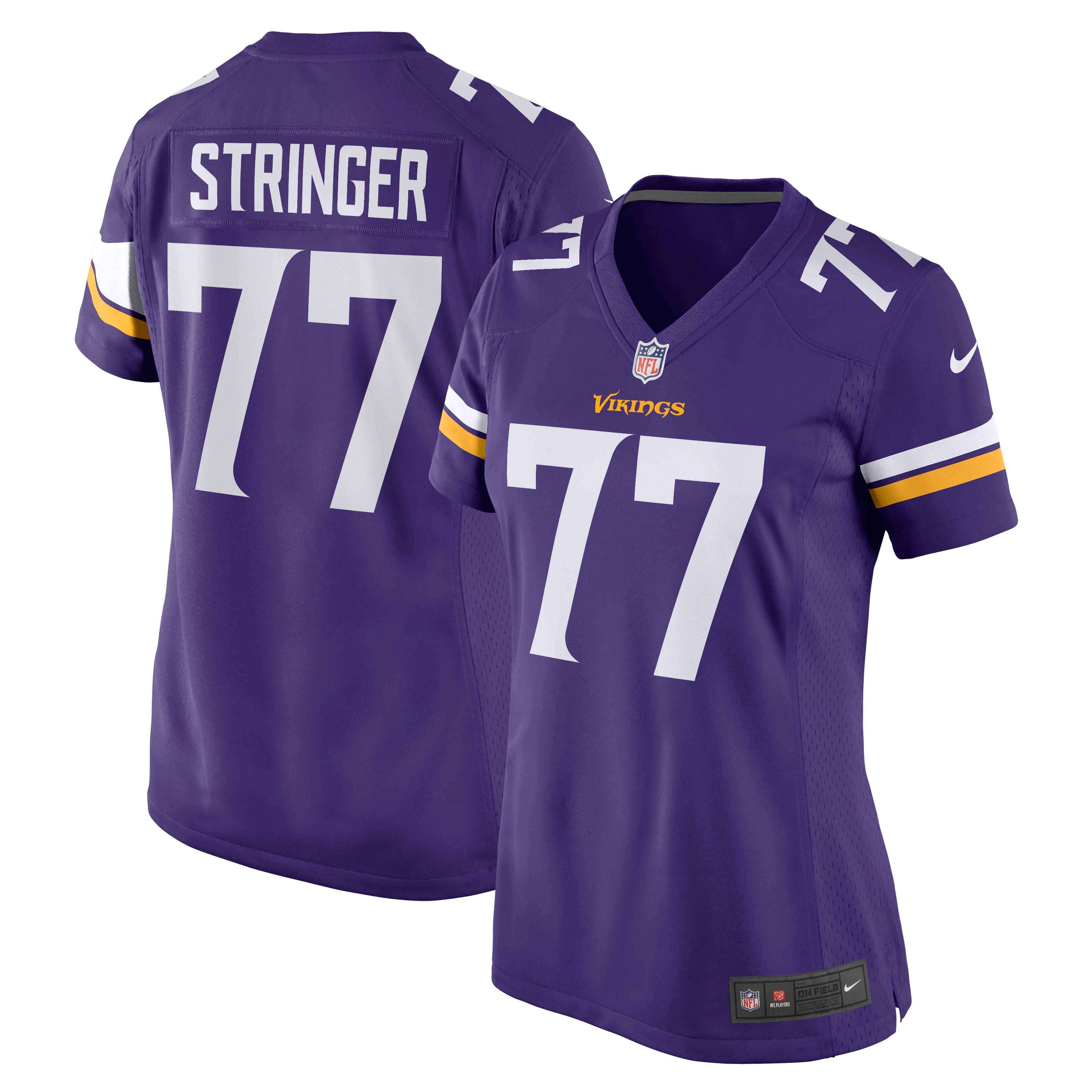 Korey Stringer Minnesota Vikings Women's Retired Player Jersey – Purple