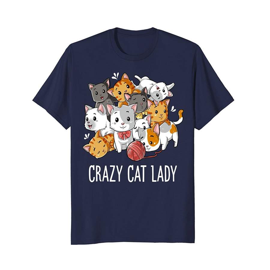 DTAShop from 1000 unique DTA Crazy Cat Lady T Shirt Funny Cats Kitty Kitten Meme Gifts