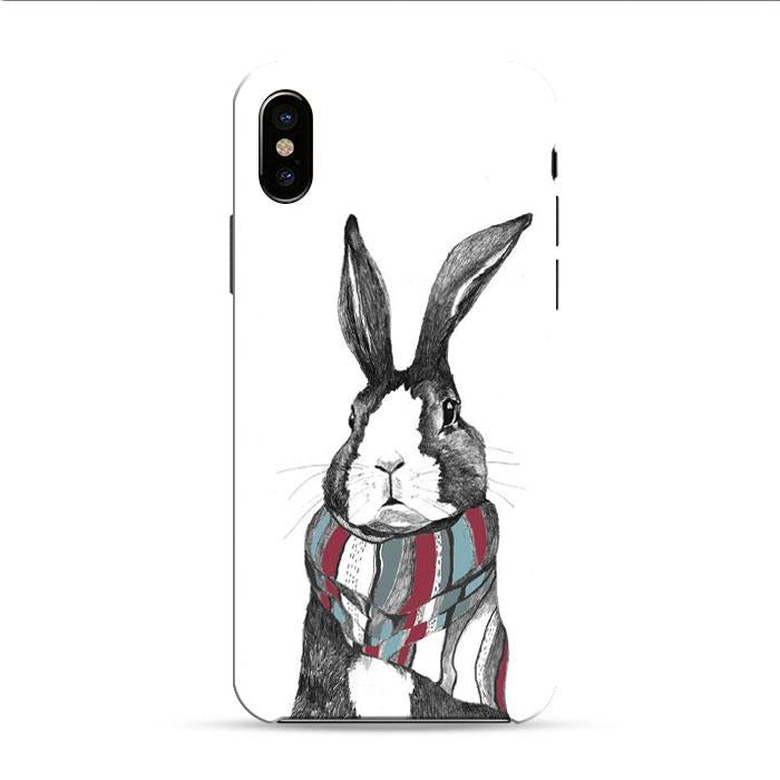 Rabbit Miu Mural iPhone XS 3D Case