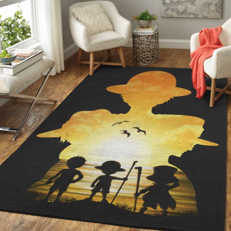 One Piece Anime Luffy Ace Sabo Area Rug – Carpet