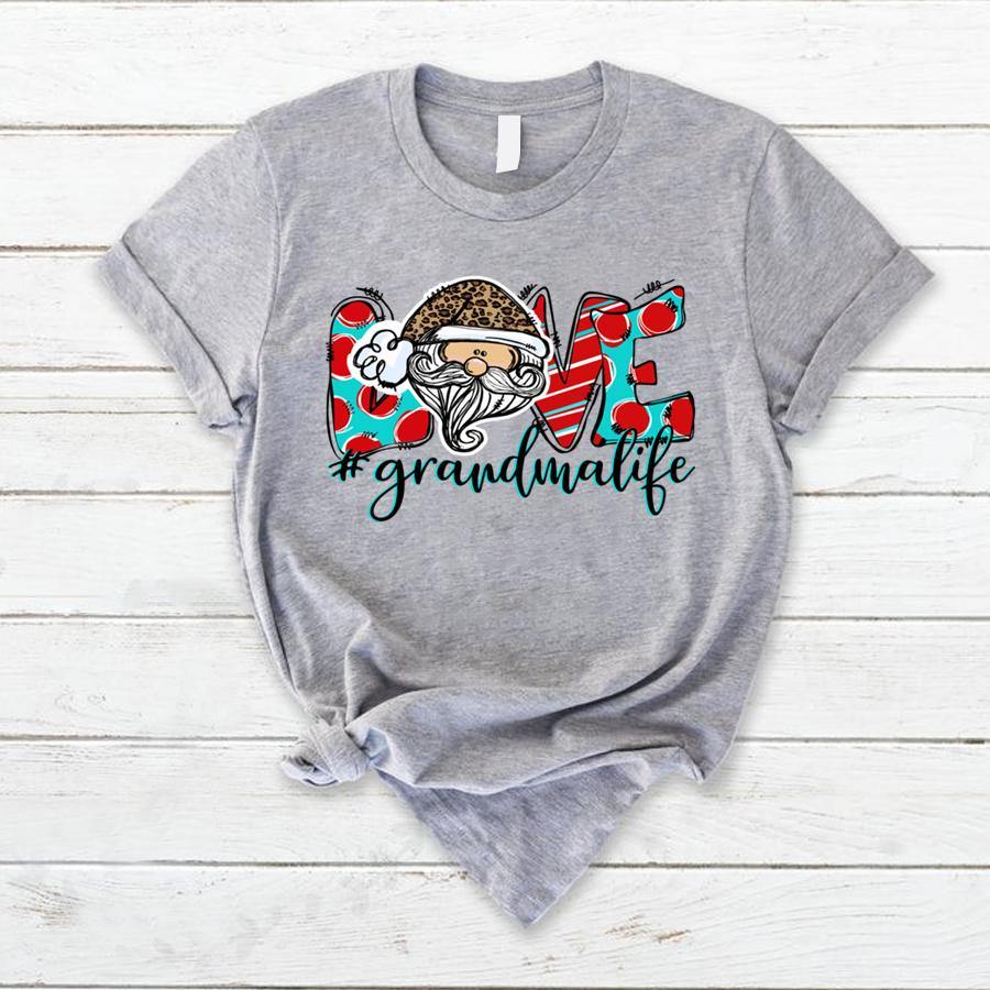 Love Grandma Life Art Christmas Shirt