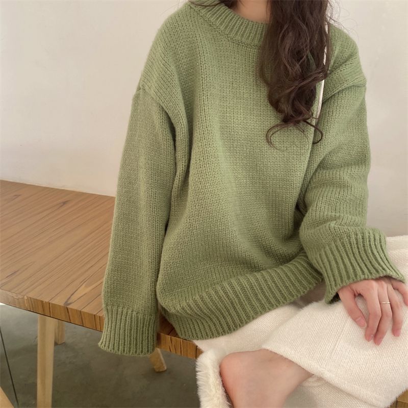 Sweater Women Knitted Turtleneck Soft Pullover Long Sleeve Solid Color Casual Tops Fresh Jumper 2022 New Fashion Loose Fitting alx