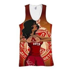 Sorority Tank Top – Delta Sigma Theta Woman Make Handsign Tank Top