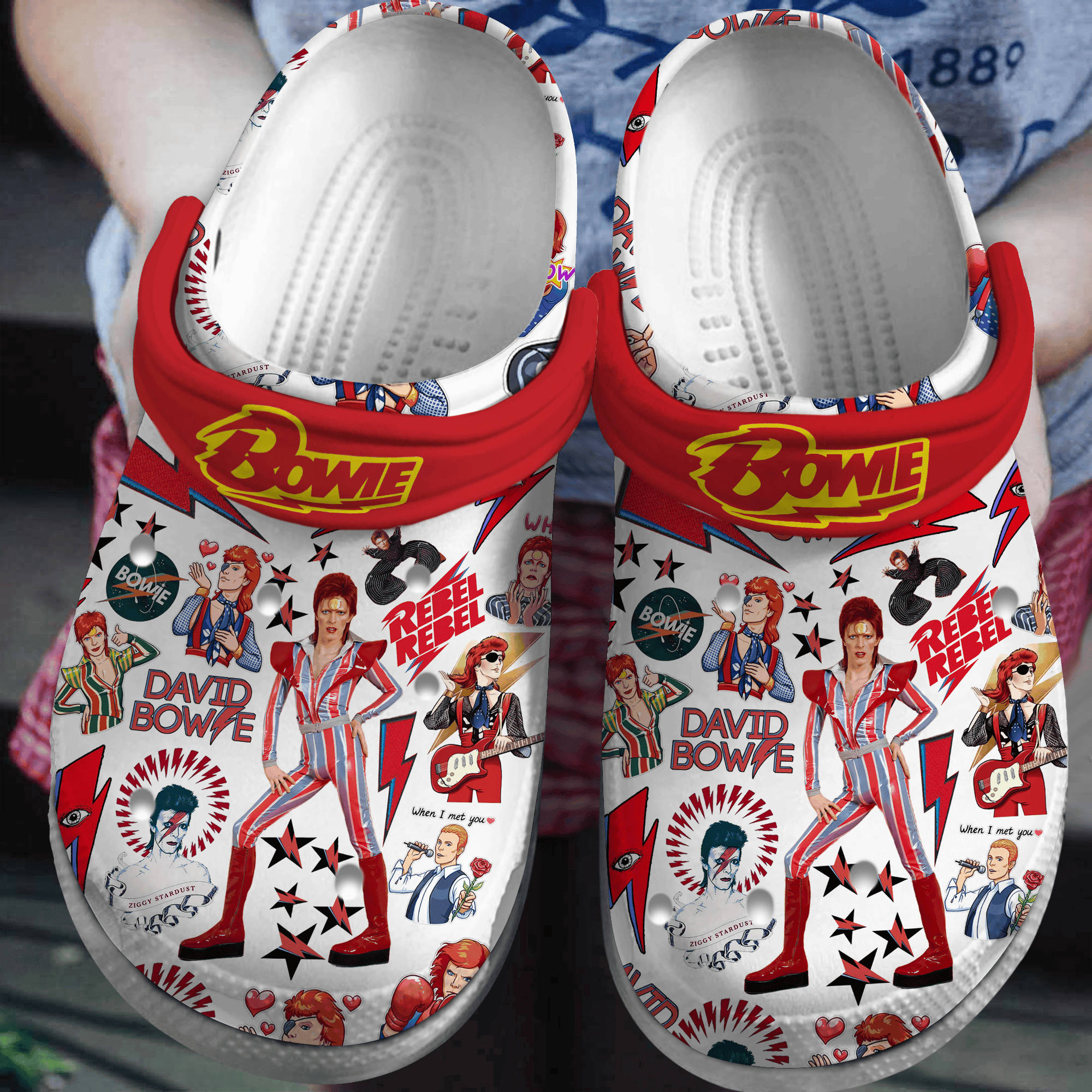 David Bowie Crocss Clogs For Men Women And Kid Paw2Qcca