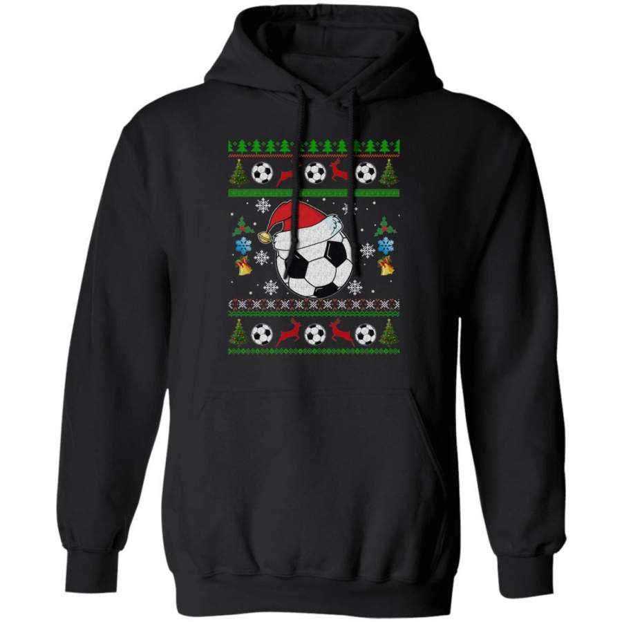 Soccer Ugly Sweater Style Hoodie Sport Christmas Hoodie Cool Xmas Gift MT10