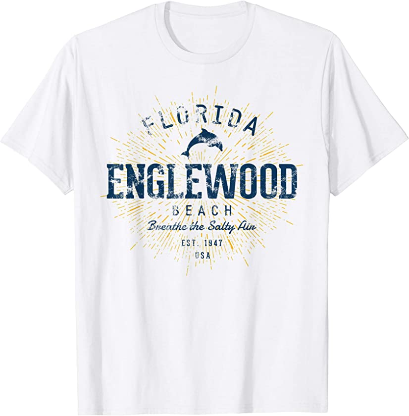 Vintage Retro Englewood Beach T-Shirt