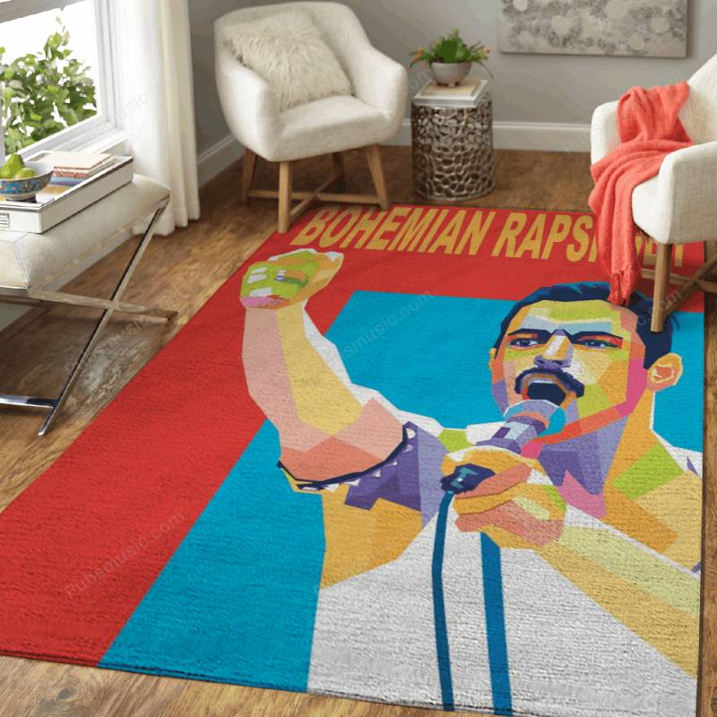 Freddie Mercury in pop art – Wpap Collection Area Rug Carpet