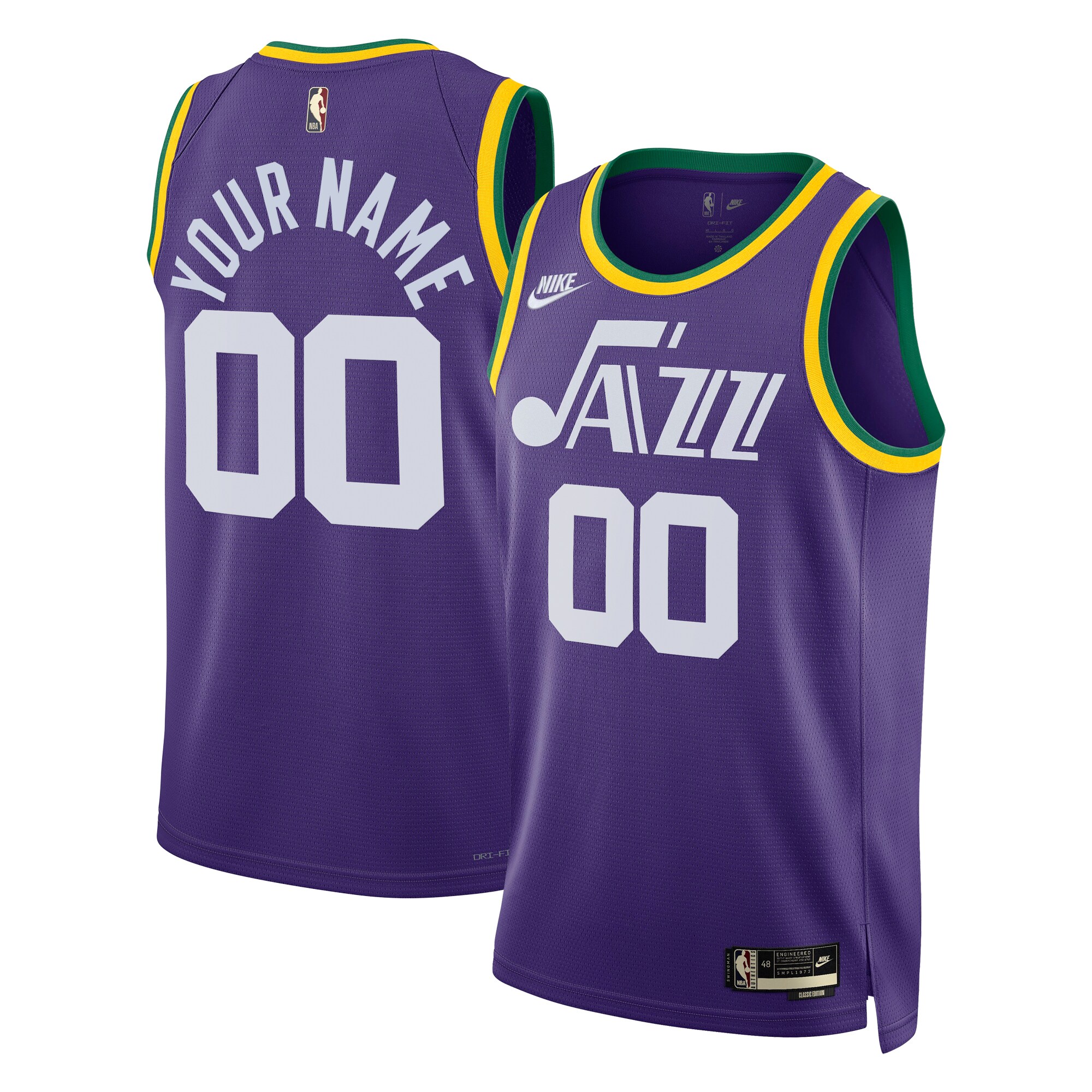 Utah Jazz Hardwood Classic Edition Swingman Jersey – Custom – Unisex