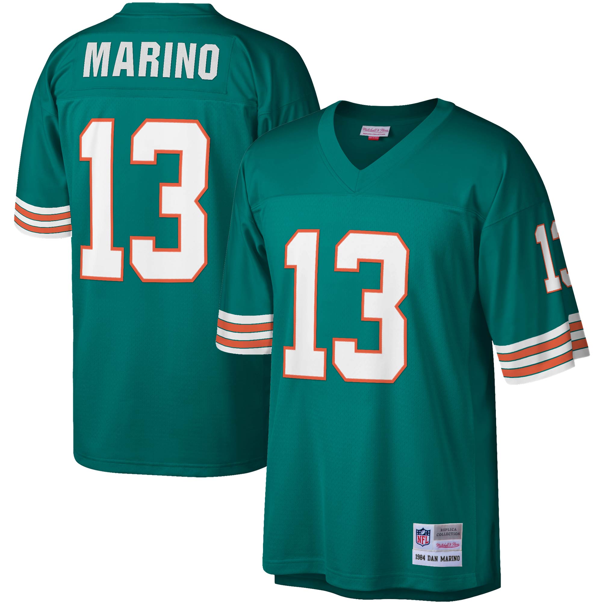 Men’s Miami Dolphins Dan Marino Mitchell & Ness Aqua Legacy Jersey