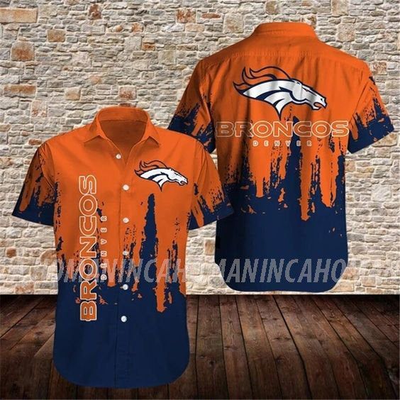 Denver Broncos Nfl Hawaiian Summer Shirt, Denver Broncos Summer Shirt, Denver Broncos Nfl Fan Hawaiian Shirt Short