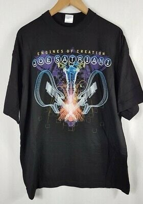 Vintage S Joe Satriani Engines Of Creation T Shirt  2000 European Tour Vtg 5714