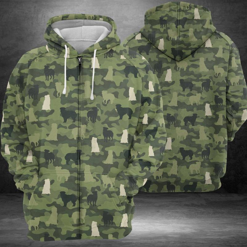 Australian Shepherd Camo D2005 – All Over Print Unisex Hoodie