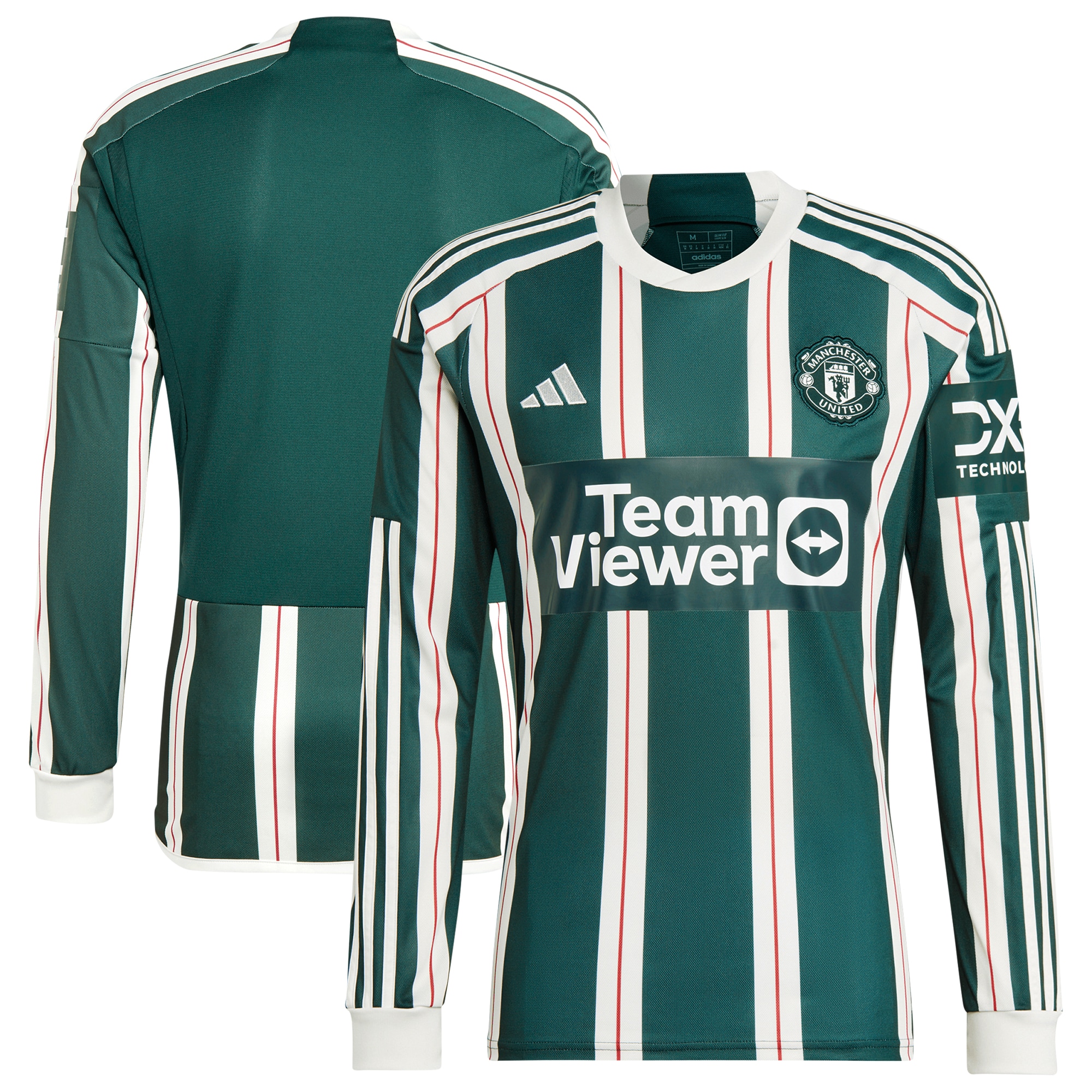 Manchester United 2023/24 Away Long Sleeve Replica Jersey – Green