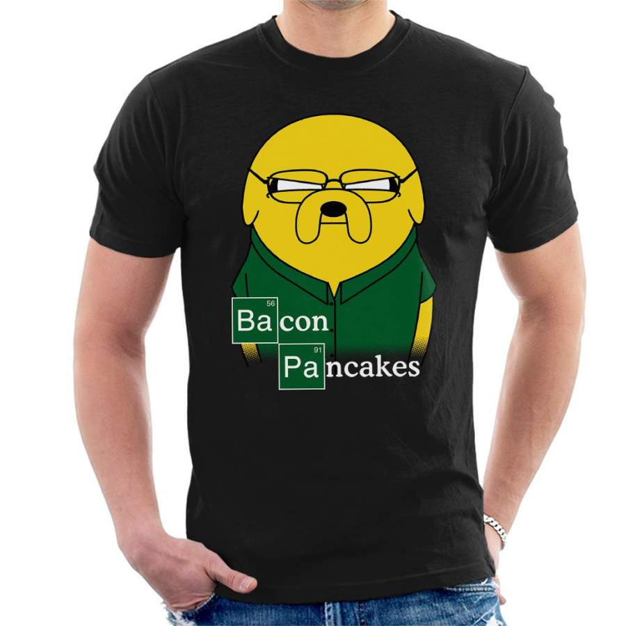 Breaking Bad Bacon Pancakes Adventure Time Men’s T-Shirt