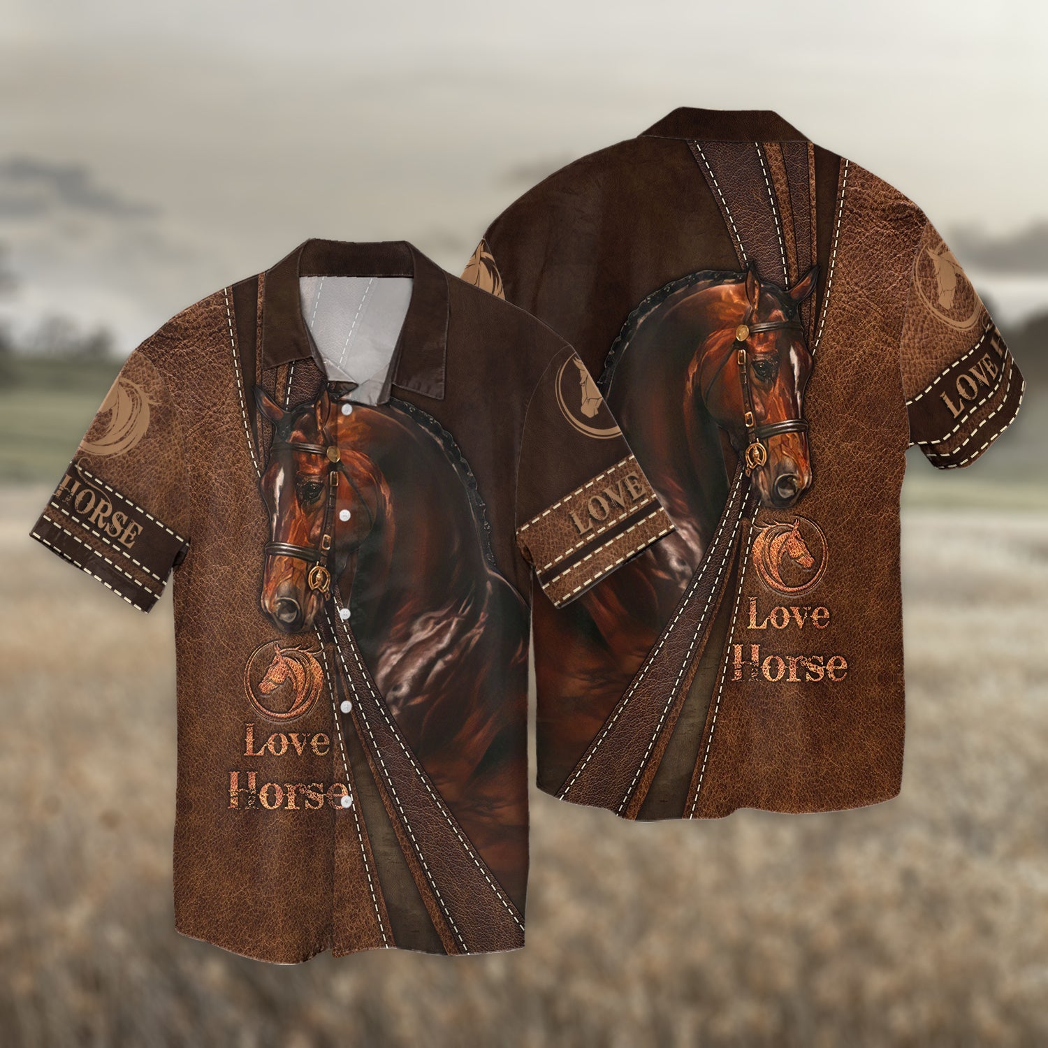 Brown Love Horse Hawaii Shirt Gift For Lover Ha42930