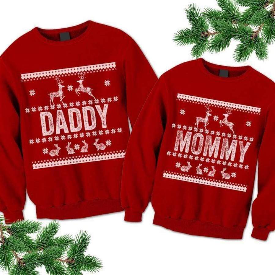 Personalized Ugly Christmas Matching Family Sweater All Over Print #V