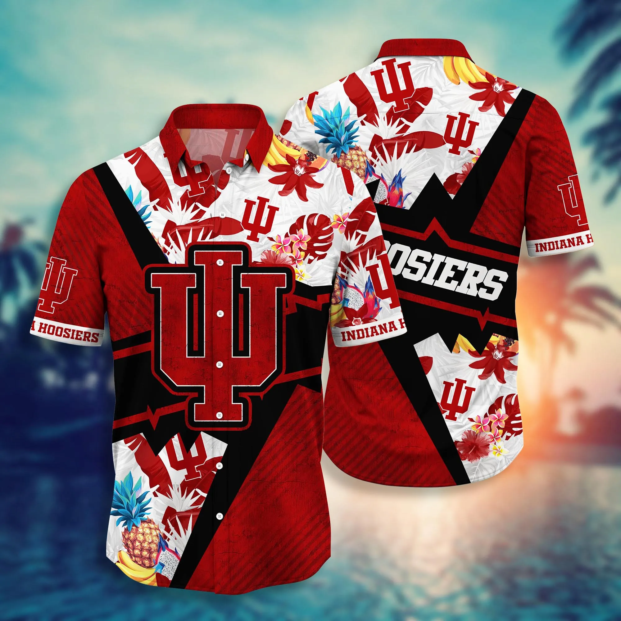 Indiana Hoosiers NCCA Hawaiian Shirt Water Sports Aloha Shirt