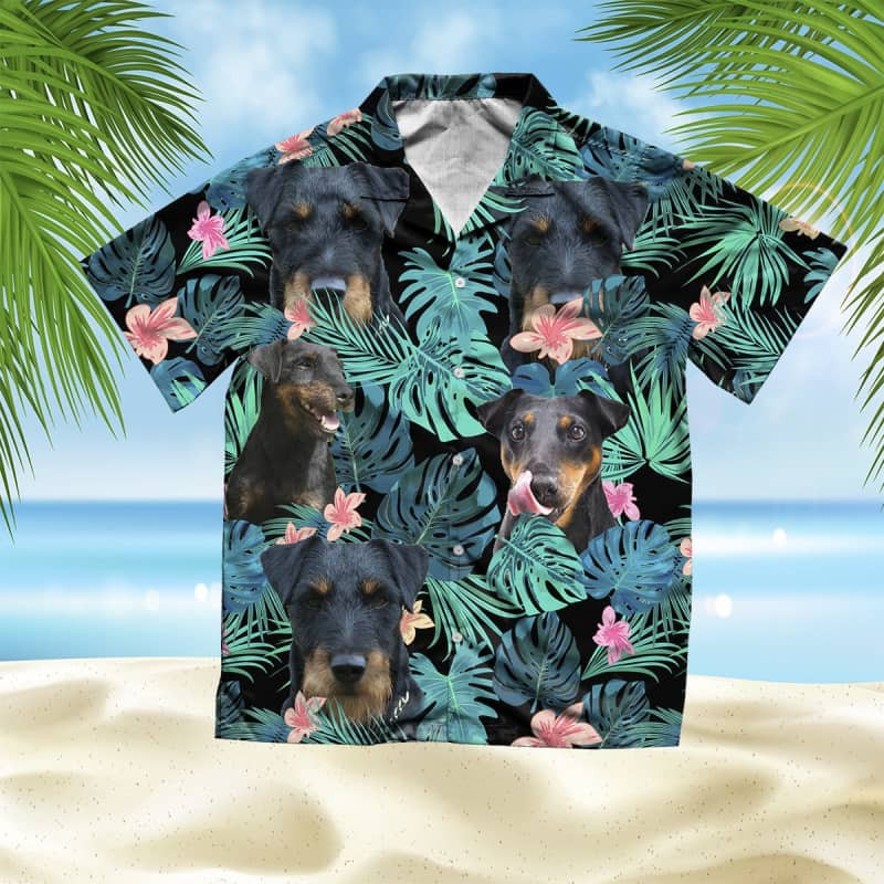 Felacia Jagdterrier Summer Leaves Hawaii Shirt Ha107347