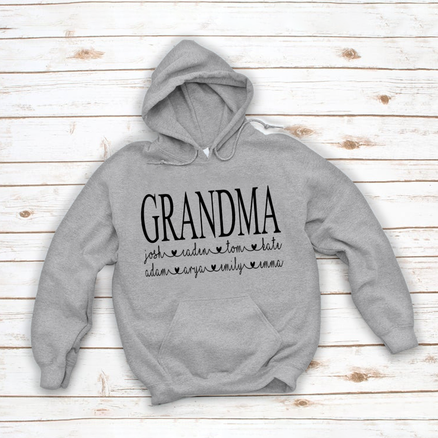 Personalized Grandma Shirt Gift For Grandma Gift For Mom Hoodie