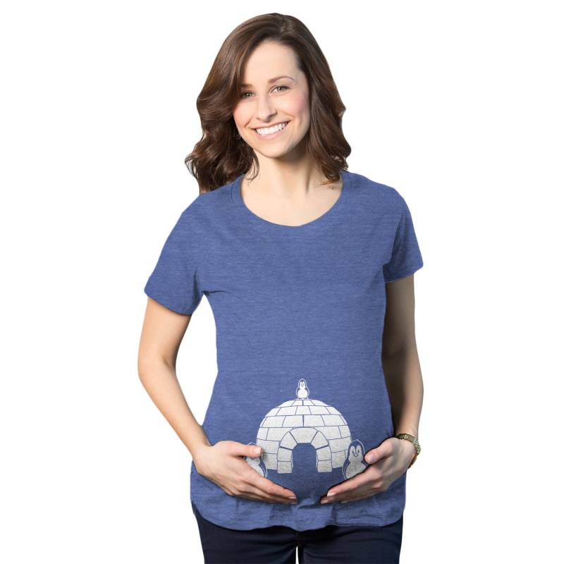 Penguin Igloo Maternity Tshirt