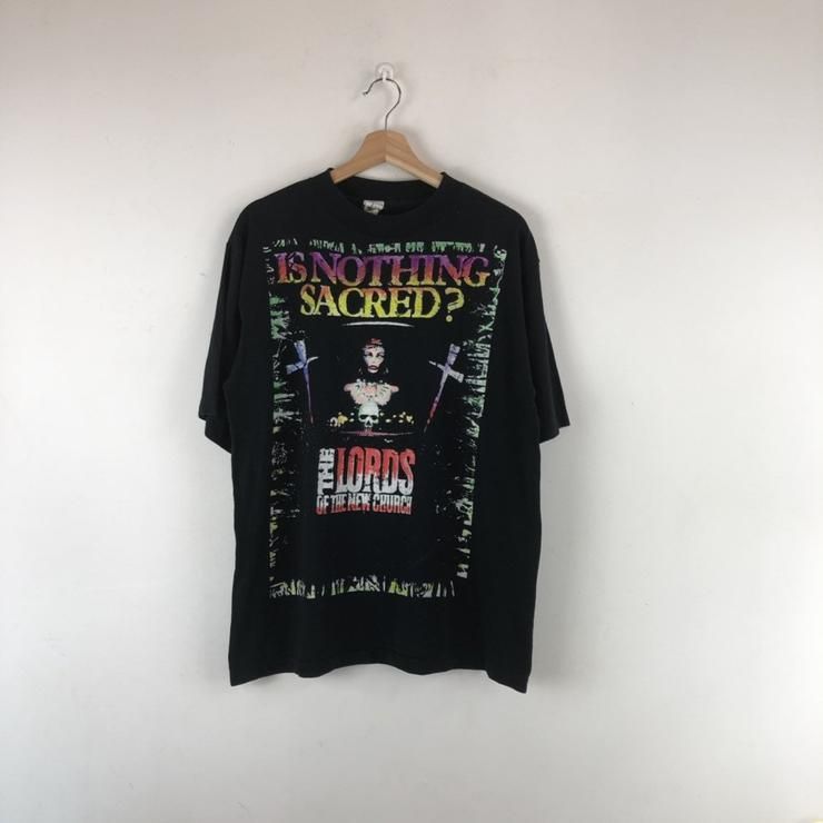 Vtg The Lords Of The New Church Is Nothing Sacred Stiv Bator Post Punk Gothic Rock Band T-Shirt