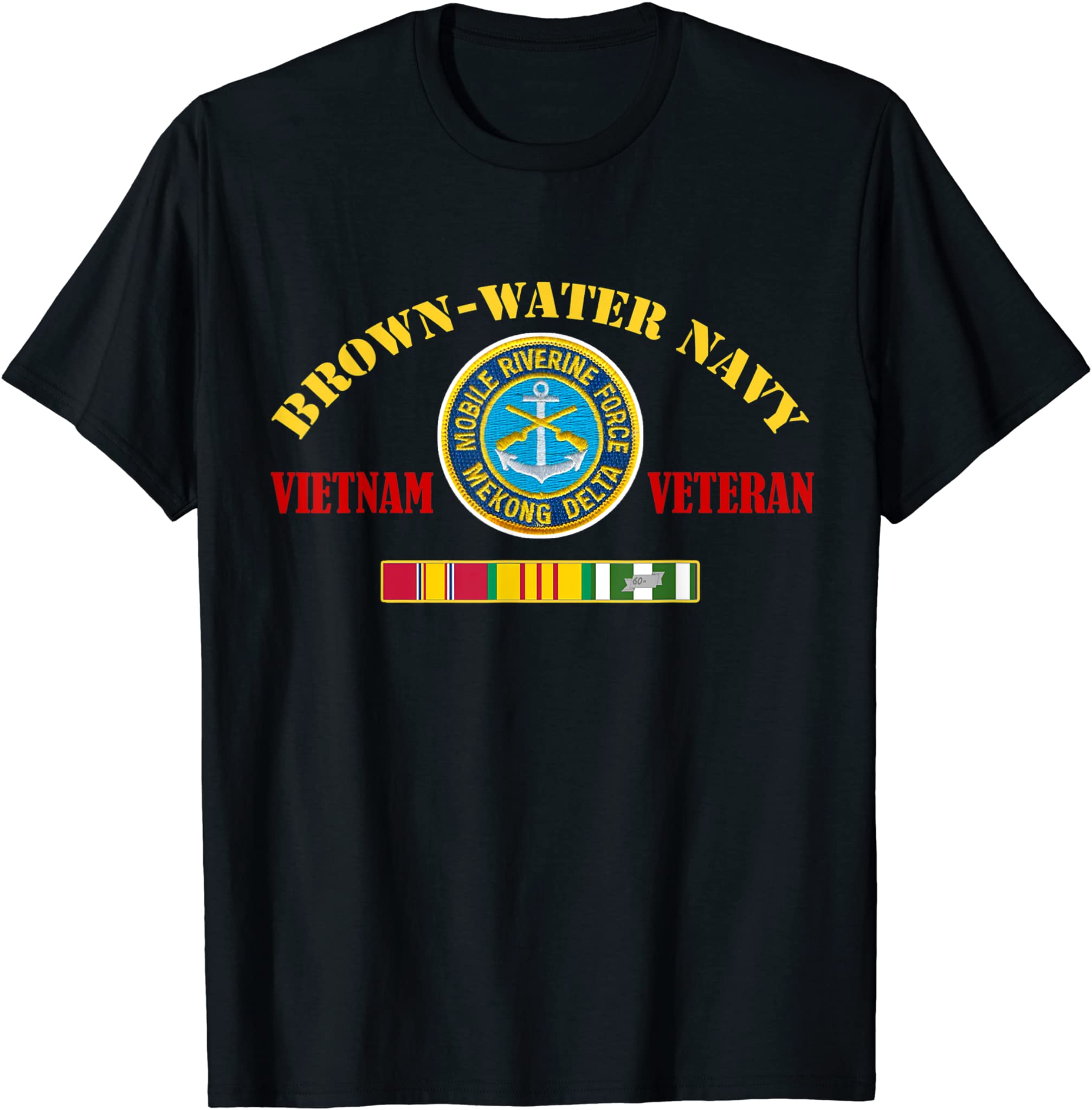 Brown-Water Navy Vietnam Veteran Father Day T-Shirt