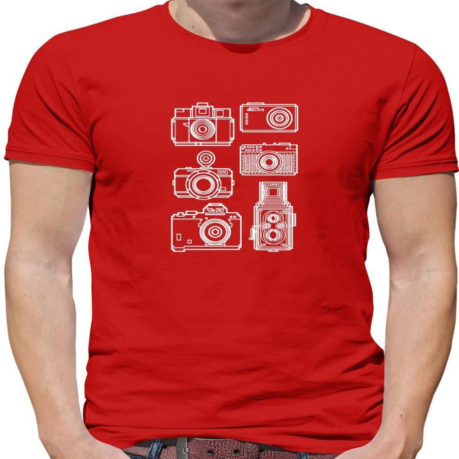 Vintage Cameras Mens T-Shirt