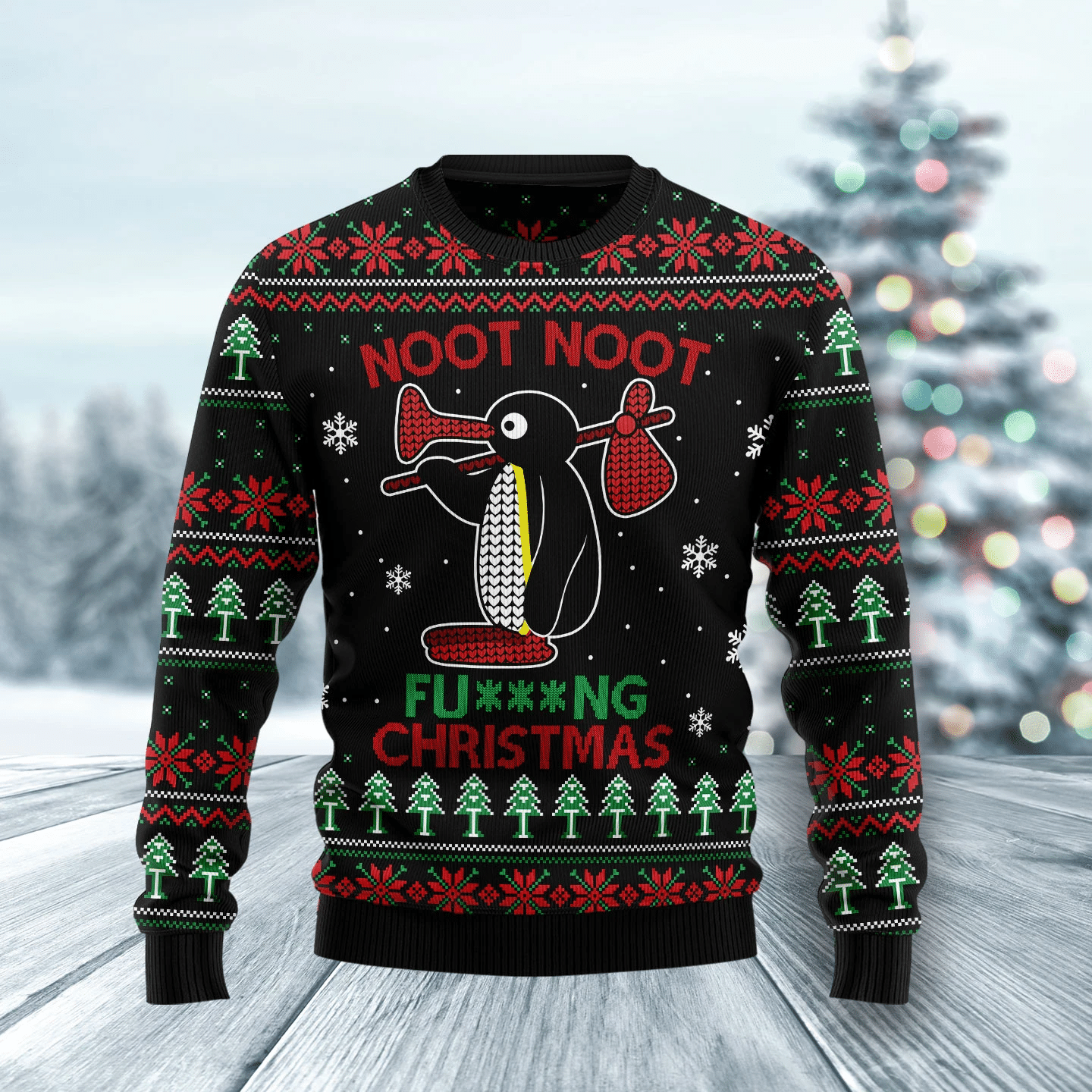 Noot Noot Penguin Christmas Ugly Sweater