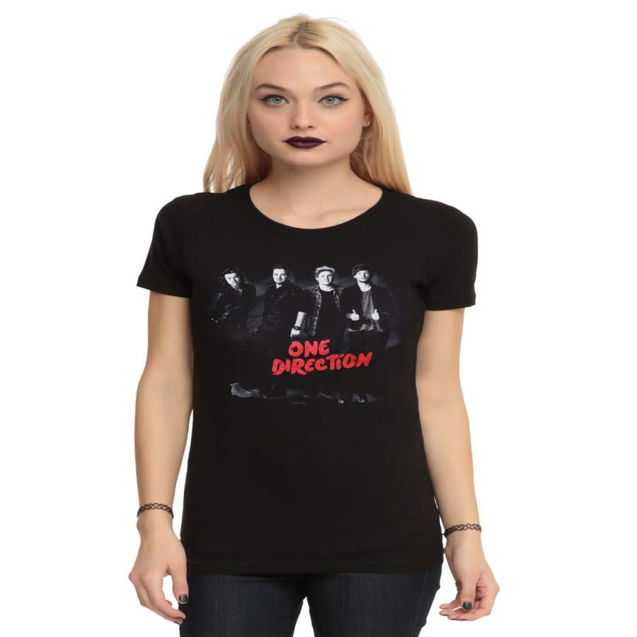 Women’S Fashion T-Shirt One Direction Standing Girls T-Shirt Women Cotton T-Shirt Funny Shirts