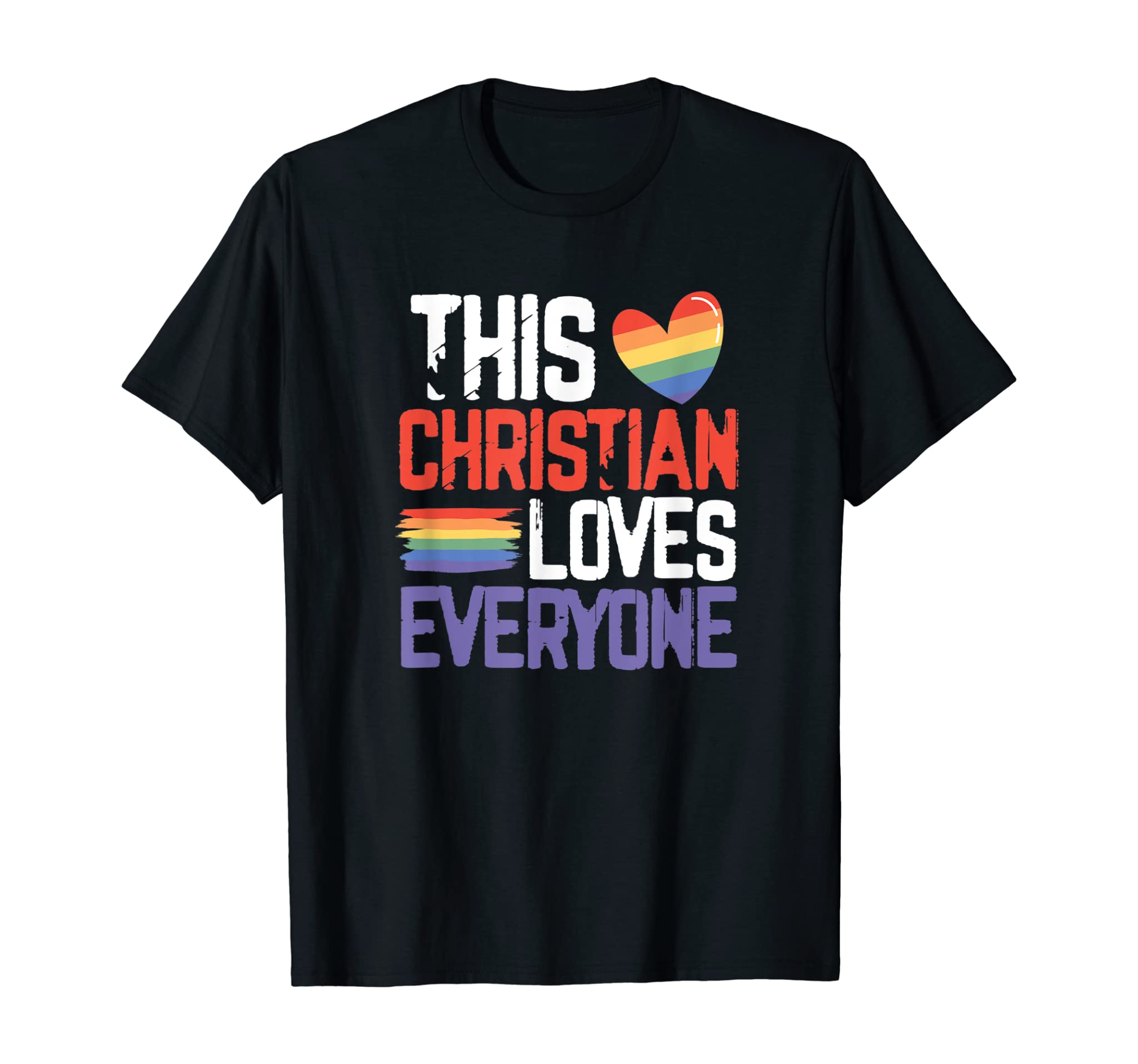 This Christian Loves Gay Lgbt Proud Ally T-Shirt