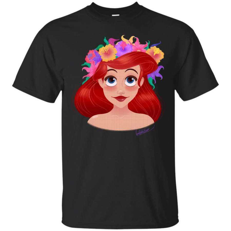 THE LITTLE MERMAID – Ariel Flower Crown T Shirt & Hoodie