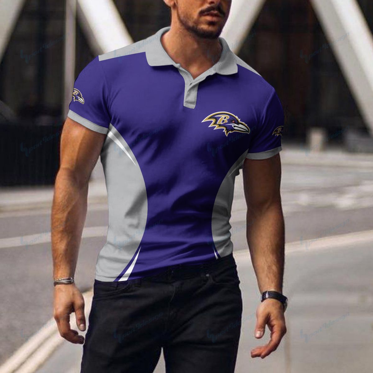 Baltimore Ravens Polo T-shirt 050