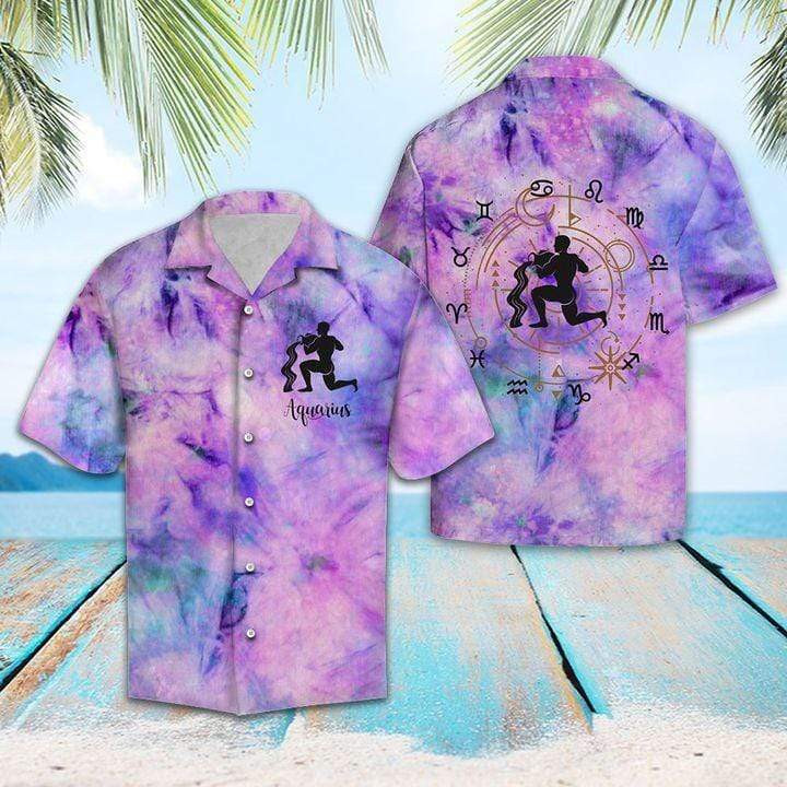 Horoscope Aquarius Lover Hawaii Shirt Unisex Adult Ha62915