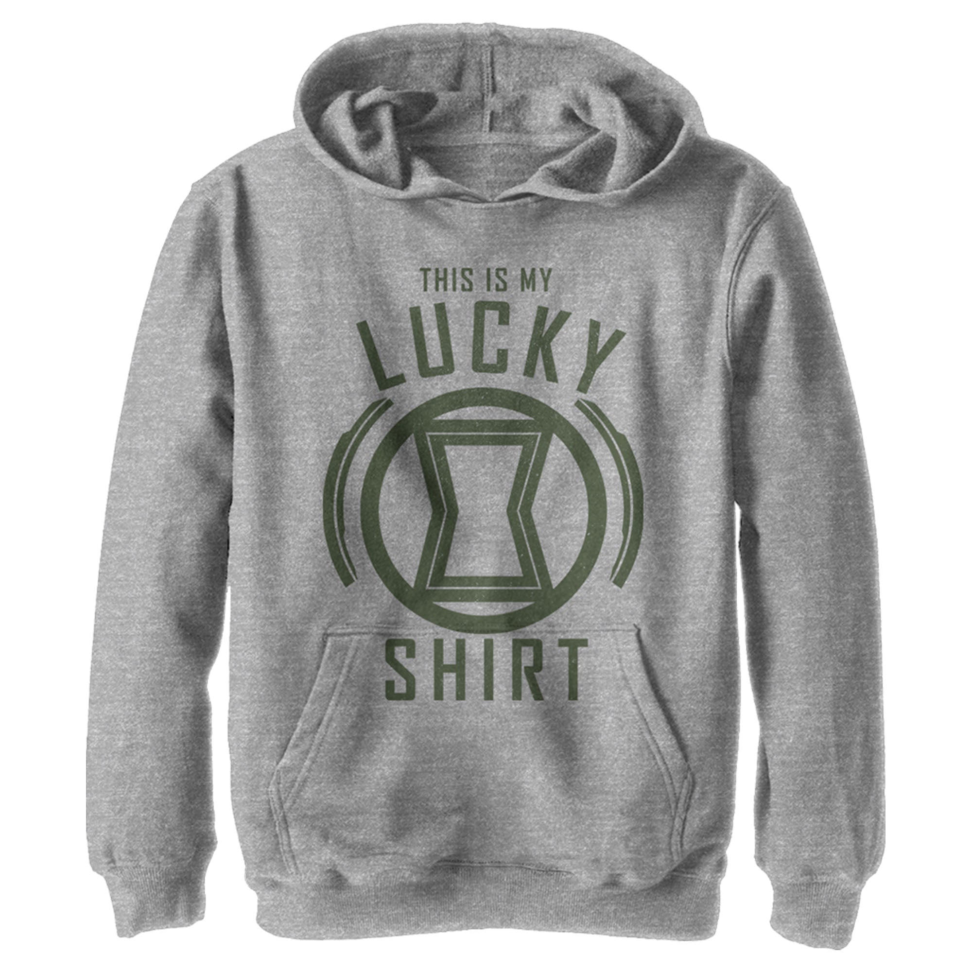 Boy’S Marvel St. Patrick’S Day Black Widow My Lucky Shirt Pull Over Hoodie