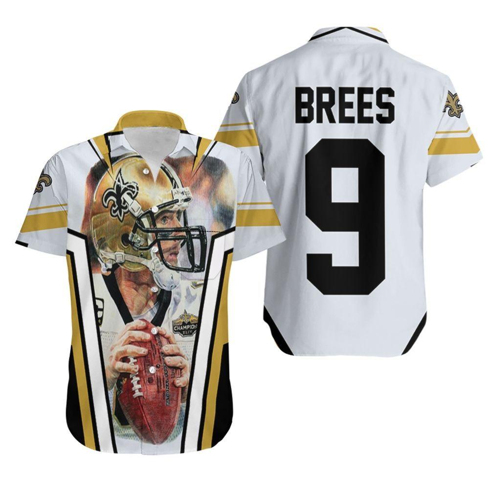 Beach Shirt Drew Brees New Orleans Saints Picture Super Bowl Champion Hawaiian Shirt