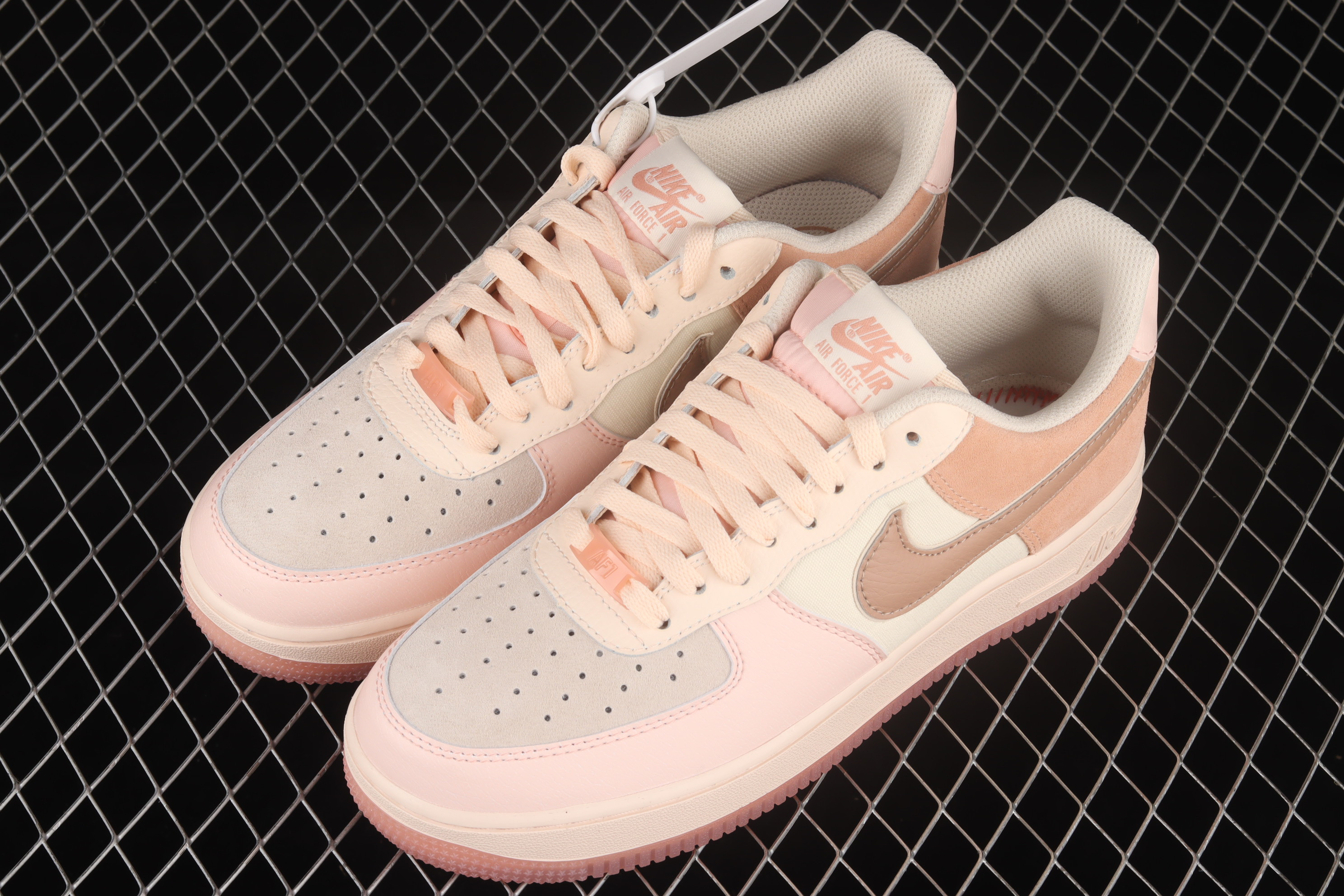 Nike Air Force 1 ’07 Low Premium ‘Washed Coral’ Shoes Sneakers, Women SNK135489275