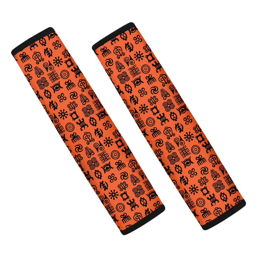 West African Adinkra Symbols Print Car Seat Belt Covers