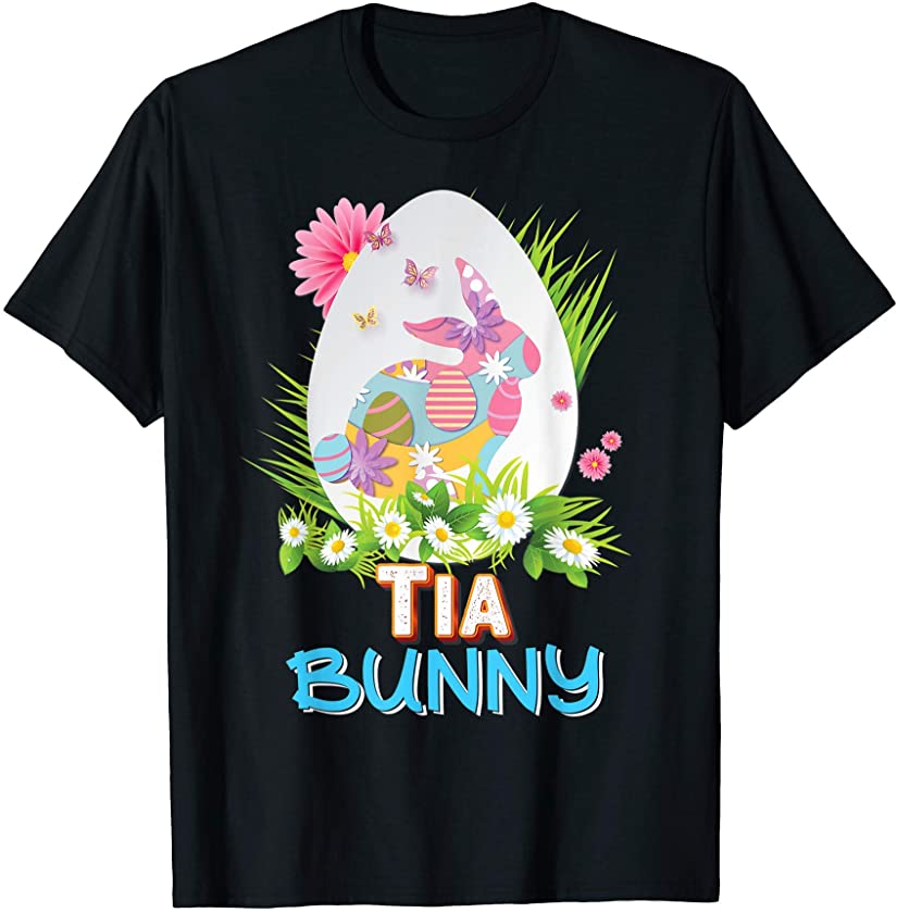 Tia Bunny Cute Matching Family Rabbit Easter Egg Hunt Lovely T-Shirt