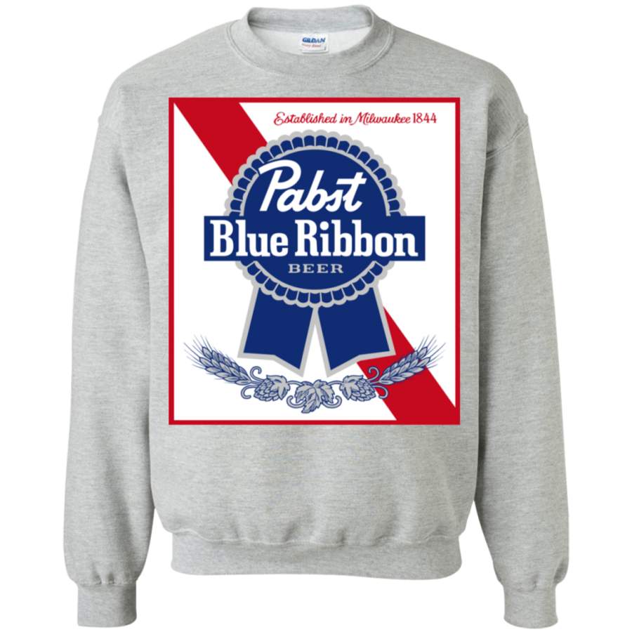 AGR Pabst Blue Ribbon Crewneck Pullover Sweatshirt