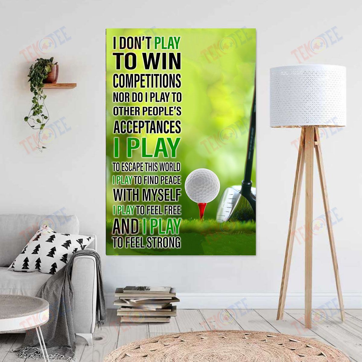 Canvas Prints I Don’T Play To Win Design Wall Art Home Decor Canvas