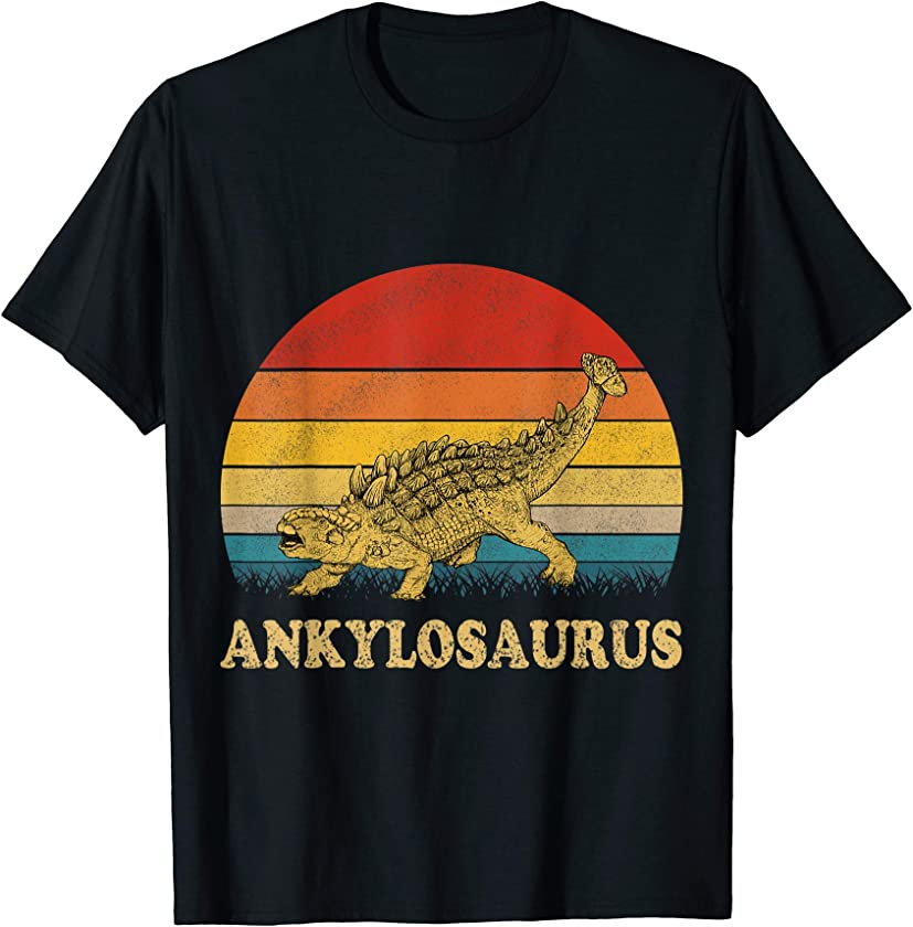 Vintage Ankylosaurus T-Shirt Dinosaur Lovers T-Shirt