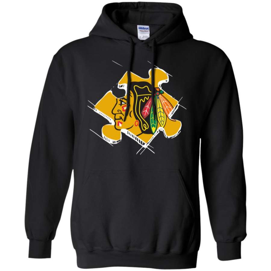 Chicago Blackhawks Autism puzzle Hoodie – Moano Store