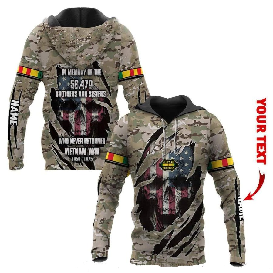 Waybackapparel Who Never Returned Vietnam War Vietnam Veteran Personalized 3D All Over Printed