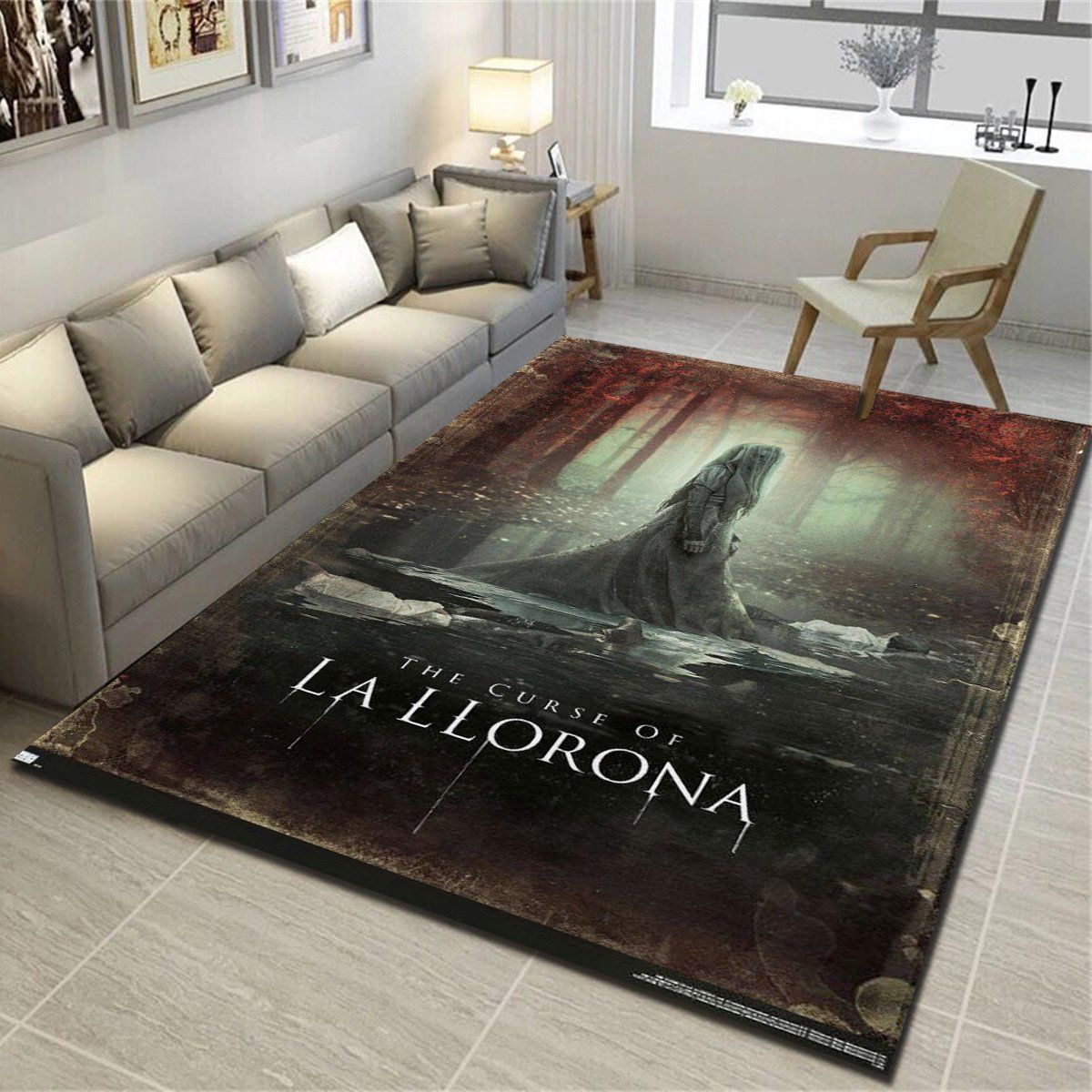 The Curse Of La Llorona Key Art Rugs, Living Room Carpet