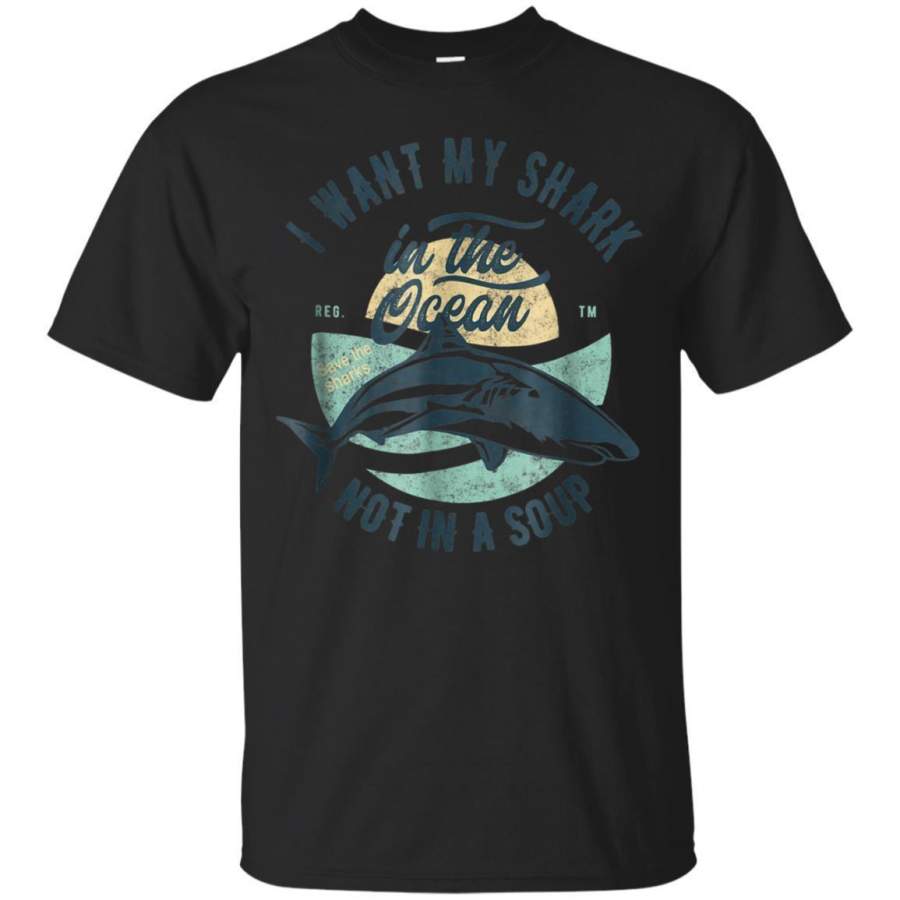 AGR Shark Tshirt Save The Sharks Gift Tee Jaq T-shirt