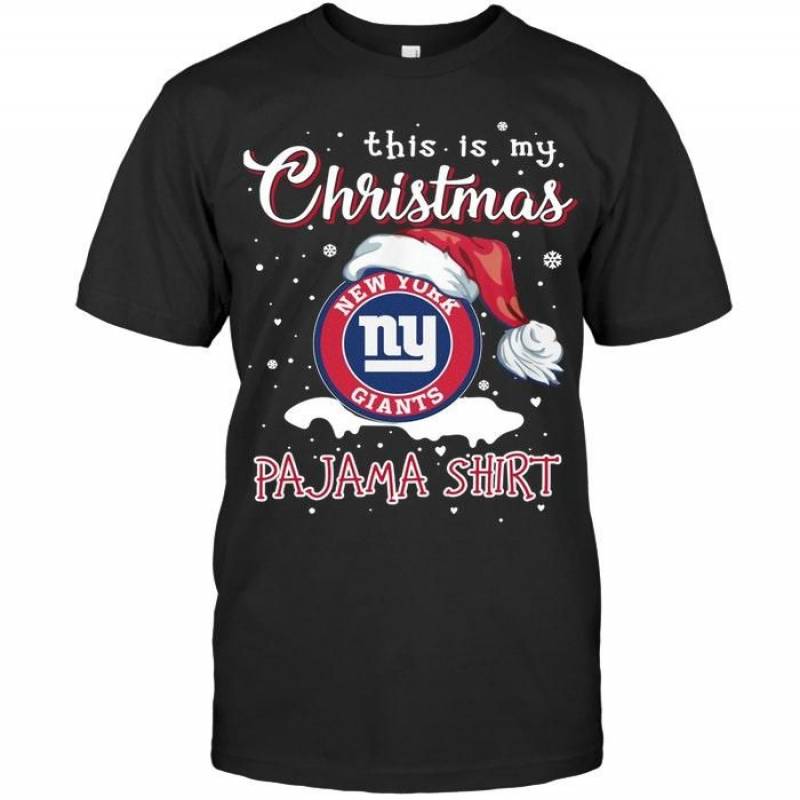 This Is My Christmas New York Giants Pajama Shirt T Shirt