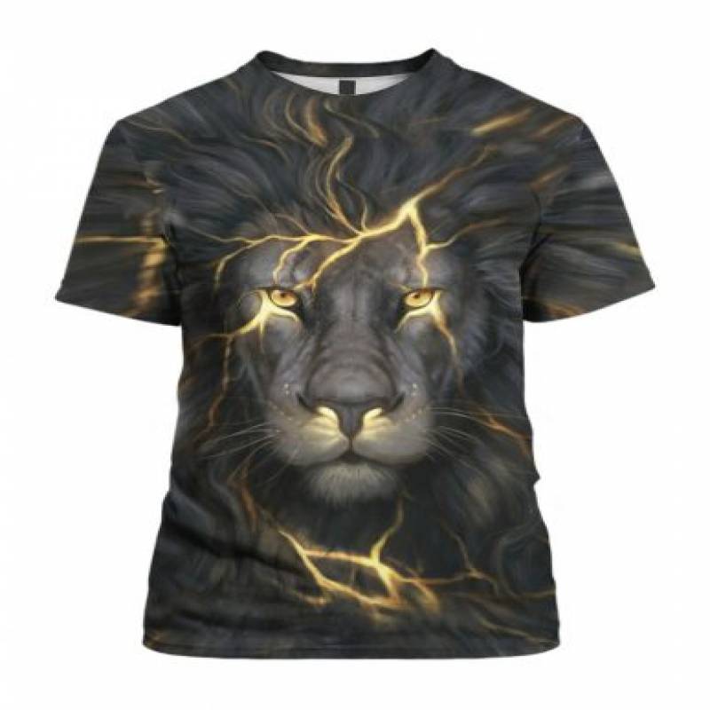 3D Hoodie Black Lion