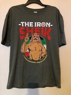 The Iron Sheik Wrestling Shirt New Wwe Nwa Wwf Wcw Pwc Shirt