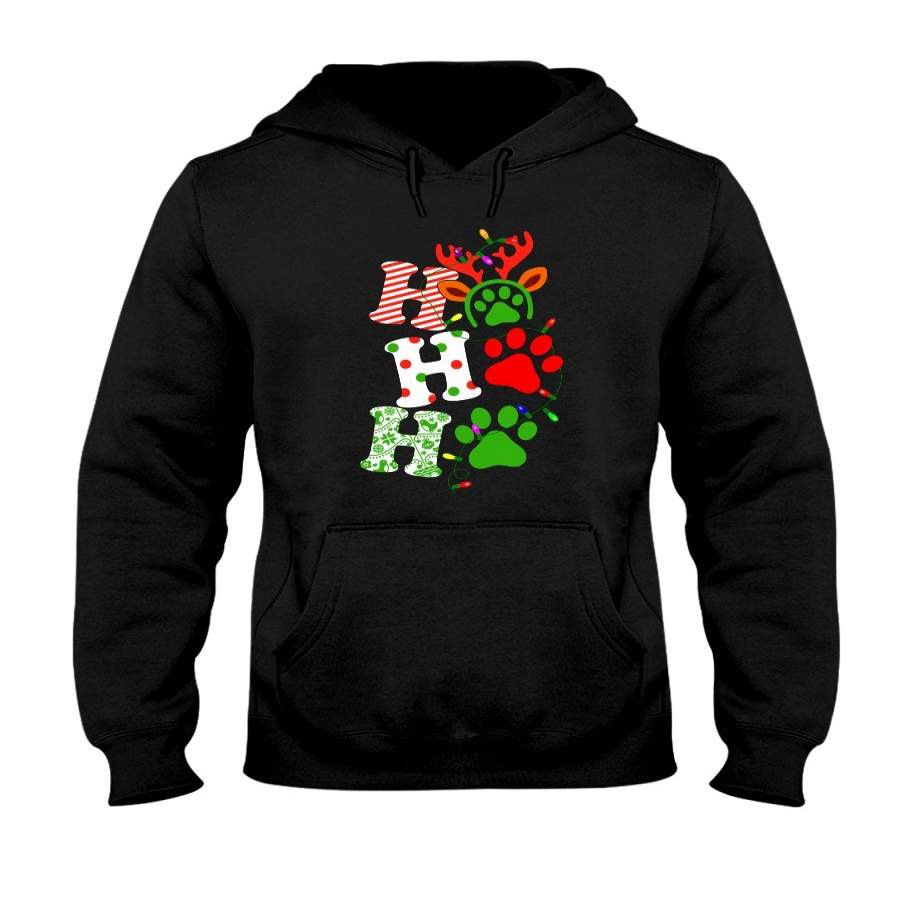 Ho Ho Ho Santa Paws Cute Christmas Gift Hoodie