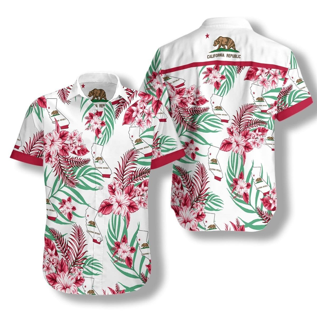 Hawaii Aloha Shirts California Proud Ha106504